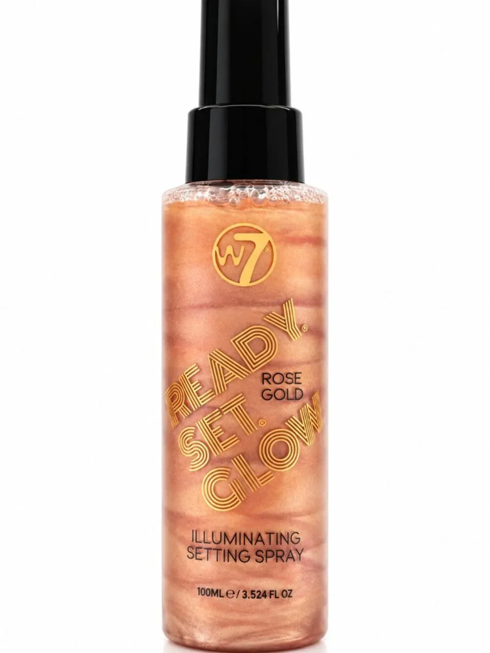 $7 Add-On When Bundled - W7 Ready Set Glow Illuminating Fixing Spray Rose Gold